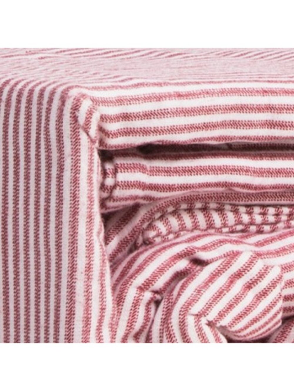 BROOKS BROTHERS Ticking Striped Flannel Sheet Set - Picture 3 of 3